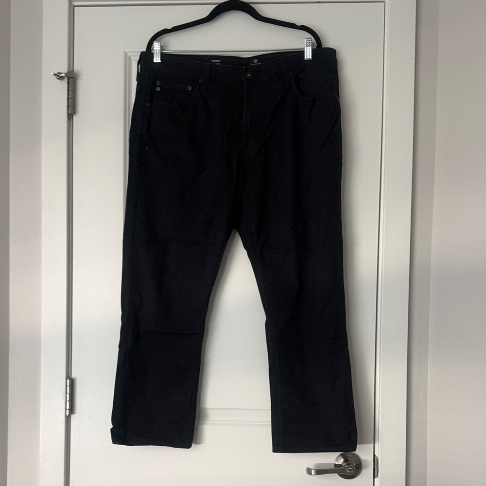 AG Adriano Goldschmied Men's Dark Blue Straight Jeans